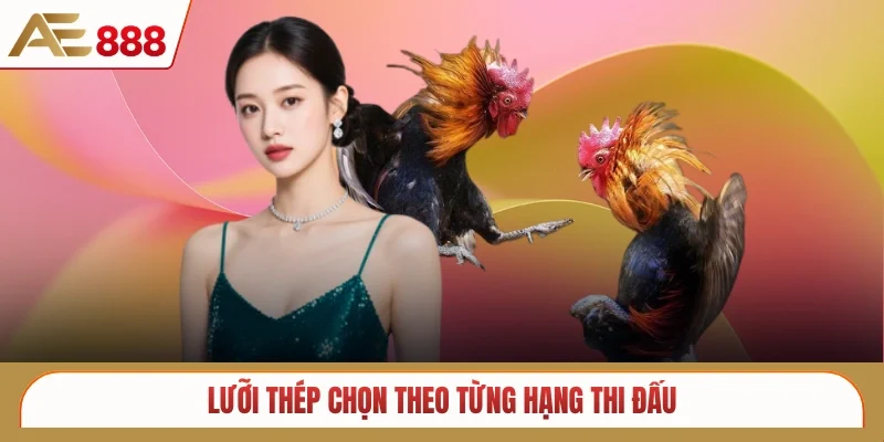 Lưỡi thép chọn theo từng hạng thi đấu